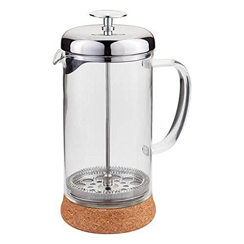 Judge Glass Cafetiere, 8 Cup Coffee Maker (1L), Removable Cork Base, Scratch-Resistant, Dishwasher Safe - 25 Year Guarantee