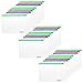 BCP 30pcs Clear Color Zip Up PVC A5 Paper Document File Bill Zipper Bag Pencil Pouch