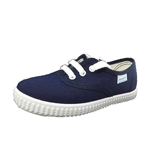 Zapatillas de Lona para Niños y Niñas, Angelitos mod.121, Calzado infantil Made in Spain, Garantia de Calidad. (33, Azul Marino)