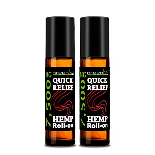 7,500mg Hemp Roll-On Rapid Relief Therapeutic Essential Oil Blend Anti-Inflammatory Pain Relief Musc - //coolthings.us