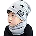 heekpek Unisex Bambini Cappello a Maglia Lana Cappellino con Sciarpa Cerchio Sci Outdoor Sport Invernale Natale Regalo Set Bambino ha Lavorato a Maglia Il Cappello con la Sciarpa