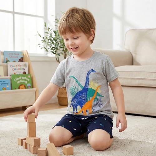 Image of Bumeex Toddler Boys Cotton Clothing Sets Short Sleeve Tee and Shorts