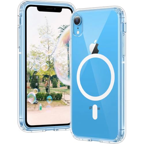 Image of DIZORO Crystal Clear Back Case Cover for iPhone Xr Non Yellowing Transparent Cover |Hard Back Cover Clear Case for iPhone Xr with Anti-Yellow (PC, Transparent)