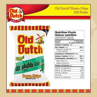 Old Dutch Dill Pickle - 40x40g (Imported from Canada)
