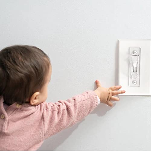 Wall Switch Guard, Ilivable Child Proof Light Switch Plate Covers Protects Your Lights Or Circuits From Being Accidentally Turned On Or Off By Children And Adults (Clear, 2 Pack) #TOP5