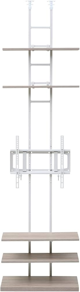 ❤️新品❤️YAMAZEN アイボリー壁掛けテレビ台 3段 アイボリー 楽天市場】テレビ台 壁掛け風 突っ張り 壁寄せ 70型 対応 幅93