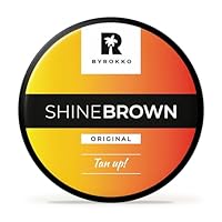 BYROKKO Shine Brown Bräunungsbeschleuniger Sonnencreme (210 ml), Bräunungscreme Wirksam in Solarium und im Freien, Erzielen Sie eine natürliche Bräune mit natürlichen Inhaltsstoffen