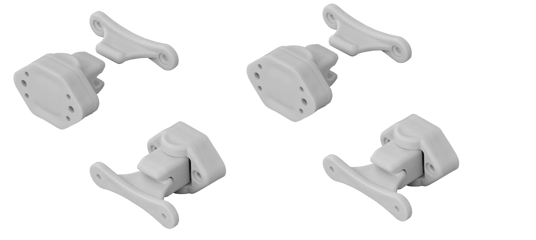 blntackle76 Set of 1, 2, 4, 6 or 8 Door Stops for Caravan White, Black Door Camper, Door Holder Service Flap Motorhome