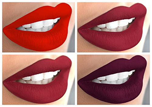 Liquid Matte Lipstick Set Long Lasting Kissproof Lip Gloss Elle-Glory-Lola-Mia