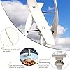 DECAKE Wind Turbine Generator Kit, 20000W Vertical Axis Wind Turbine Generator, Generator with Controller on Grid Inverter Vertical Axis Wind Turbine for Home(48V)