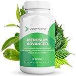 VoomVaya MenoSlim Advanced Menopause Weight Loss for Women - Menopause & Perimenopause Supplements for Women - Estrogen Supplement & Menopause Relief for Hot Flashes, Bloating, Energy - 60 Capsules