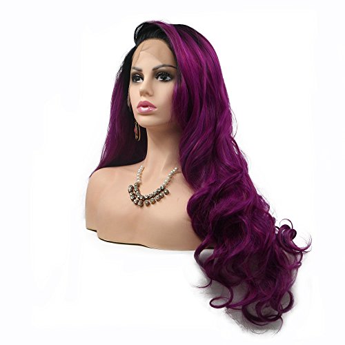 black drag wig