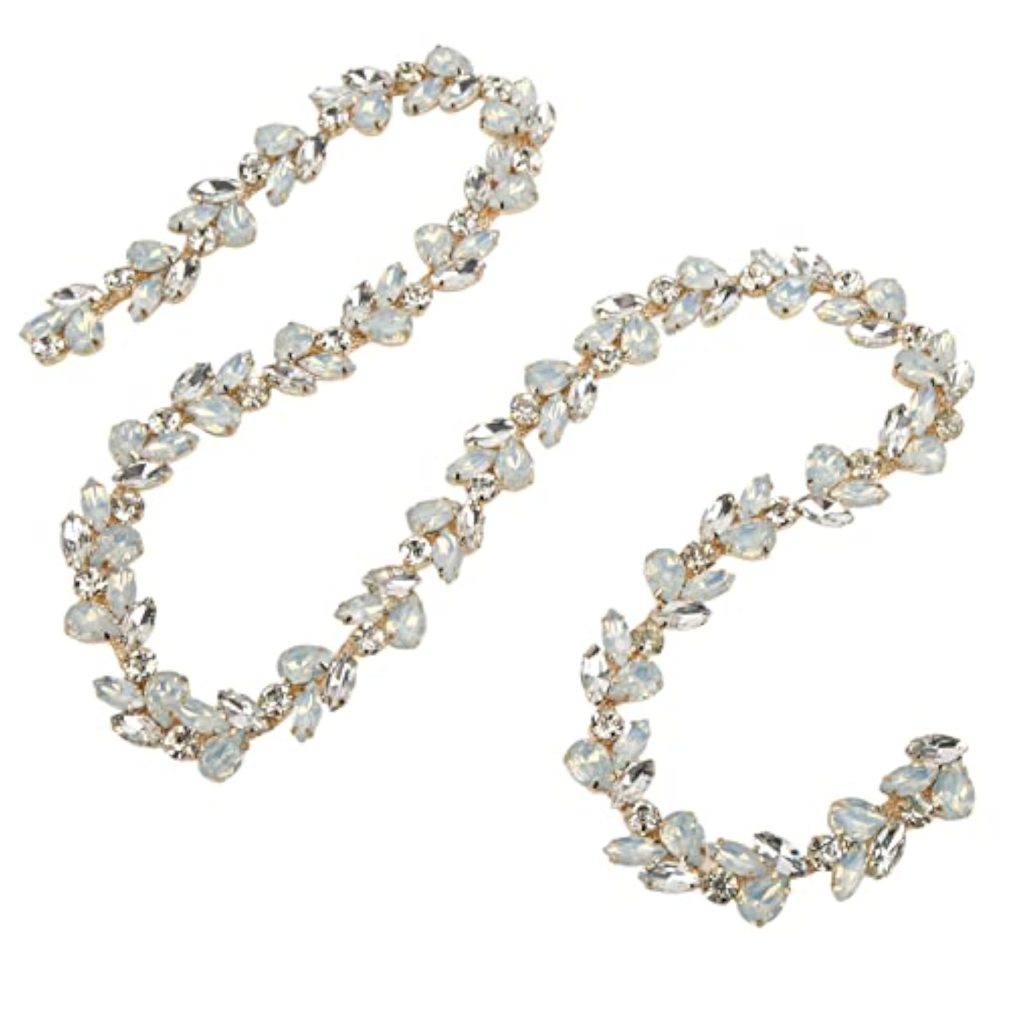 Rhinestone Flower Chain for DIY Decoration