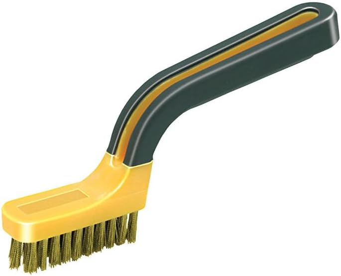 10-Pack of 3/4” x 7” Allway BB1 B-Series Narrow Brass Stripper Brush, Soft Grip