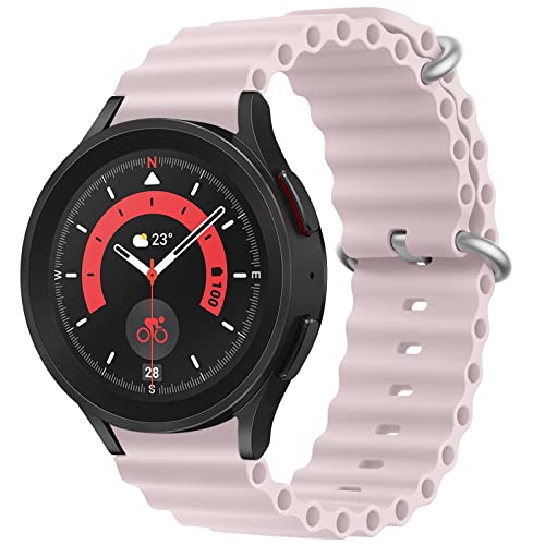 20mm �I�[�V�����o���h Samsung Galaxy Watch 5 �o���h/Galaxy Watch 5 Pro�Ή� Galaxy Watch 4 �o���h 40mm 44mm/Galaxy Watch 3/Active 2 �E�H�b�`�o���h �o�b�N���t