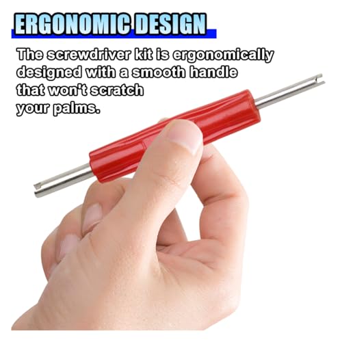 Image of 5PCS Valve Core Removal Tool, Double Head Schrader Valve Stem Core Remover, Motorcycle & Truck Tire Repair Install Tool (Double Head)