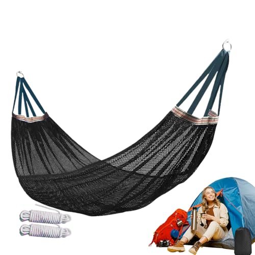 Hamaca Exterior, Hamaca con Malla para Acampada, Capacidad Máxima 200 Kg para Playa Camping Jardín Meditación Viaje Senderismo