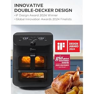 Midea Dual Basket Air Fryer Oven 11 Quart 8 in 1 Functions, Clear Window, Smart Sync Finish, Works with Alexa, Wi-Fi Connectivity, 50+ App Recipes for family meals, Bake, Roast, Grill, Broil, Toast Midea Dual Basket Air Fryer Oven 11 Quart 8 in 1 Functions Clear Window Smart Sync Finish Works with Alexa Wi Fi Connectivity 50 App Recipes for family meals Bake Roast Grill Broil Toast
