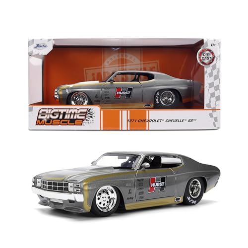 Jada Toys Muscle 1:24 Chevy Chevelle 1971 metálico gris miniatura 1