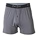 Chill Boys - Cool, Comfortable & Breathable Mens Underwear - Men's Boxers (Large, Grey) - Imported 95% Viscose made from Bamboo / 5% Spandex