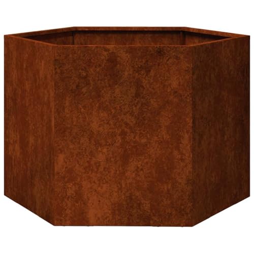 Pot de fleurs corten 60x60x45 jardinière extérieure durable - 8