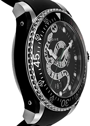 Amazon | 【GUCCI 】グッチ 腕時計DIVE YA136323 ブラック文字盤 