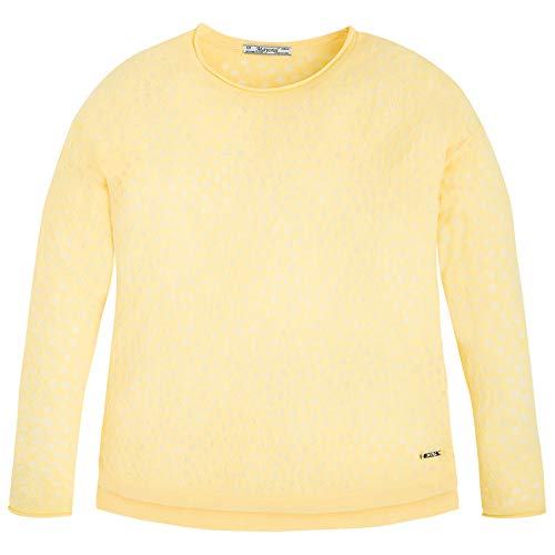 Tween Girls 8-18 Burnout Dot Jersey Knit Pullover Sweater