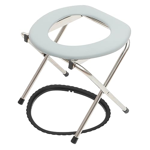 ERINGOGO Toilet Stool for Elderly Pregnant Women Portable Squatting Chair with Non Slip Design Convenient Durable for Comfort Safety Bathroom Use