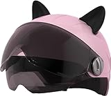 👒 [CERTIFIÉ DE SÉCURITÉ] : le casque est léger et solide et répond aux normes de certification DOT et ECE. Le demi-casque de moto rétro est composé d'une coque ABS légère de haute qualité, résistante à l'usure et difficile à casser, ce qui peut prévenir efficacement les blessures à la tête.