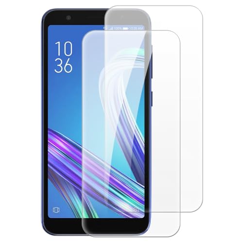 Shantime [2 piezas Protector Pantalla Cristal Templado Compatible con Asus Zenfone Live L1 ZA550KL (5.5 pulgadas), HD Claro Antirrayas Sin Burbujas