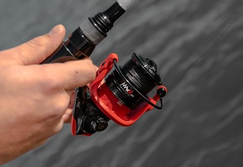 Abu Garcia Max Pro Spinning Reel, Size 5, Right/Left Handle Position, Felt Front Drag for Smooth Operation, Saltwater or Freshwater Fishing Reel, Graphite Frame Grey by Abu Garcia - Used condition - Image 7
