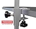 Downtown Pet Supply Dog Grooming Arm with Clamp and Loop, 1 Haunch, Silver - Adjustable Steel Table Arm with Clamp, No Sit Haunch Holder Restraint