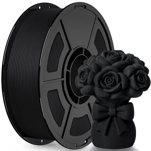 IEMAI Matte PETG Filament 1.75 mm 1 kg, Black PETG 3D Printer Filament, Compatible with Bambu Lab, AMS, AMSLite, Dimensi