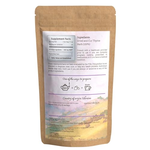 Image of 1.8 oz Thyme Tea Thyme Leaves Tyme Herb Tea (Thymi Serpiylli Herba) Thymus Serpyllum Herb