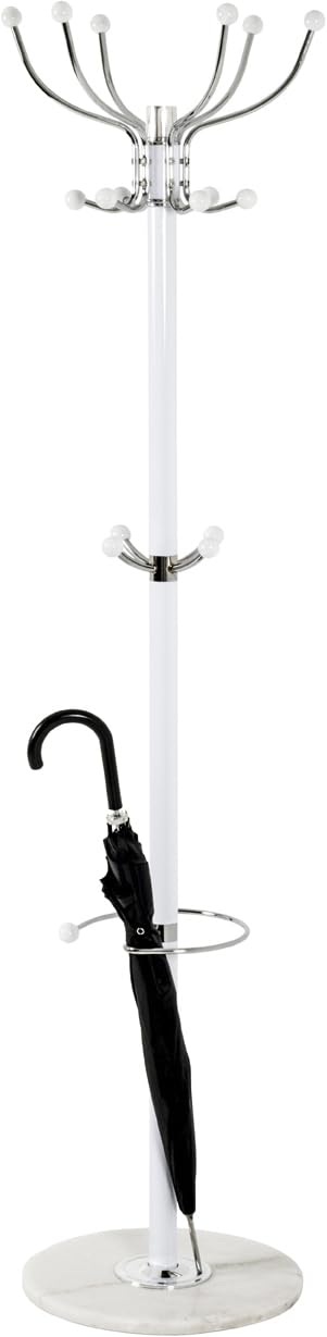 HAKU Möbel Appendiabiti A Muro In Metallo E Alluminio - 7 Ganci, 70 Cm, Nero, Moderno, Carico Max 5 Kg Per Gancio - 5