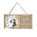 Produktbild Luccase Holz Schildr 20x10cm 11 Holz Erkennungsmarken mit Bindfaden Aufhängen Rechteckige Haustiermarke Hundezubehör Lovely Friendship Tier Holztafel (C)