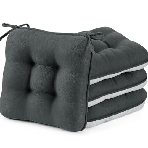 BETU Chair Cushions for Dining Chairs Set of 4,3.5" Thick