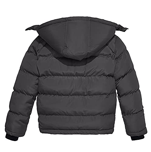 Image of Wantdo Boys Puffy Winter Coats Fleece-Lined Snow Jackets Removable Hood | Removable Hood, Windproof, Machine Washable