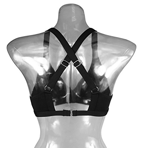 COCOSHIP Women's UPF 50+ Training Sport Bra Bikini Top Double Back Strap Swim Tankinis(FBA)3