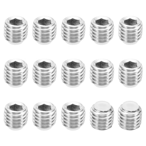 PATIKIL M12x10mm Nylon Tip Grub Screw