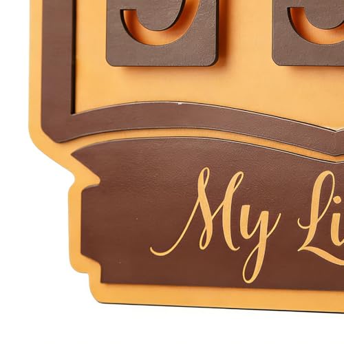 Contador de libros leídos de madera y decoración colgable para librería 7