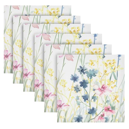 Servilletas de Tela Multicolor Set de 6 20x20 in miniatura 2