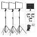 Produktbild LED Videoleuchte Lichtstativ Beleuchtung Kit 3 Pack, Dazzne 15,4 Zoll Zweifarbig Panel Videolicht 3000K-5800K, Dimmbarem 1-100% Video Light für YouTube Studio Fotografie