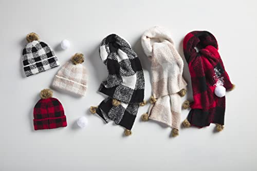 Mud Pie Buffalo Check Chenille Womens Scarf, One Size, Red #TOP2