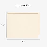 Vista 4 de Smead Shelf-Master 34099 - Carpetas de cierre con pestañas finales con bolsillos, 25 unidades, manila, pestaña de corte recto, 1 bolsillo