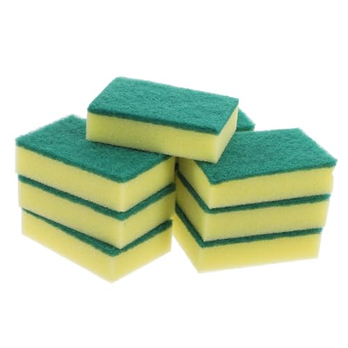 Ciieeo 100piezas Estropajo De Esponja para Limpieza De Cocina Esponjas para Lavar Platos y Utensilios para Diarias De Cocina y Limpieza del Hogar Material Resistente Arañazos
