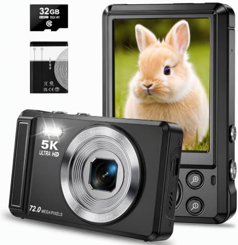 5K Digital Camera for Photography-72MP Autofocus vlogging Camera 2.8"Screen image 2