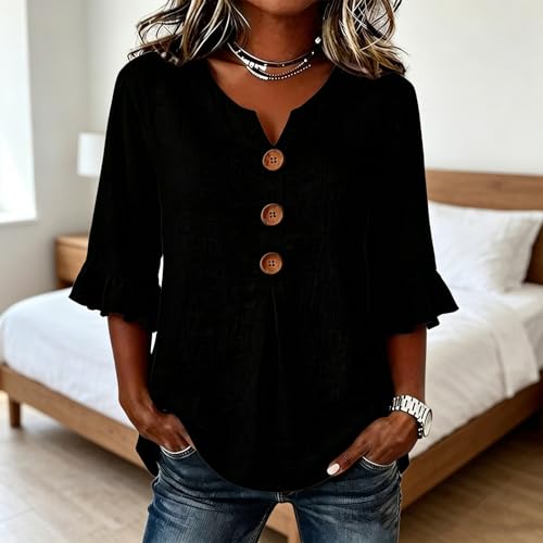 Manches mi-longues fluides chemise coupe ample anti-chaleur