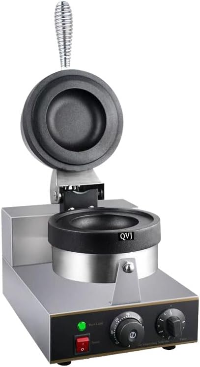 Electric Waffle Ice Cream Maker - UFO Burger & Gelato Panini Press Machine, Non-Rotating Sandwich Maker for Delicious Treats and Desserts at Home