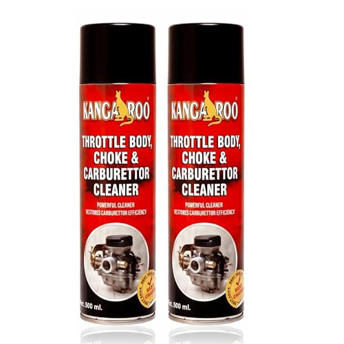 Image of Kangaroo Choke Carburettor Throttle Body Cleaner Spray | Fuel Oil Deposit Cleaner Spray 500 ML Each (Pack of 2)